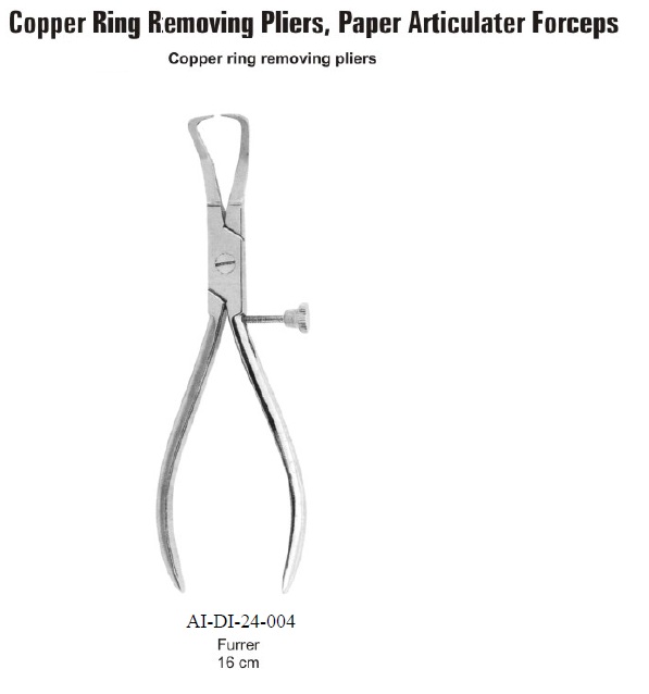 Furrer copper ring removing pliers