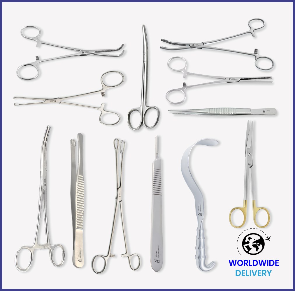 Abdominal Hysterectomy Instrument Set