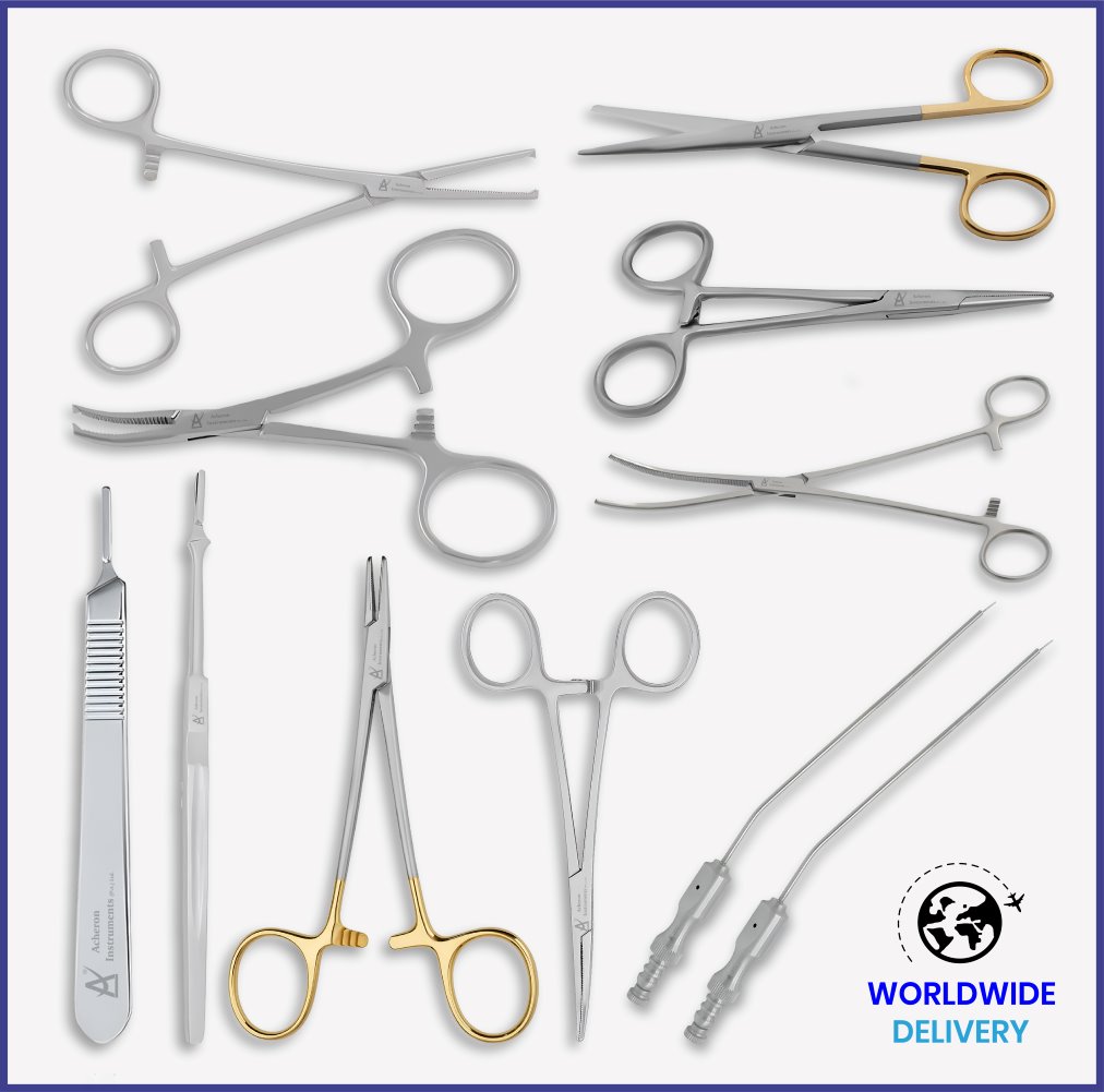 Av Fistula Instruments Set: German Stainless Steel