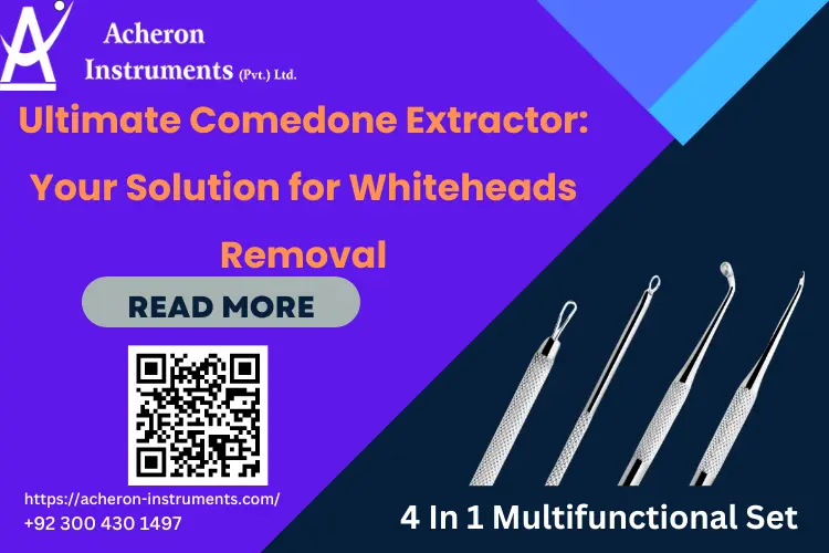 Comedone extractor for whiteheads