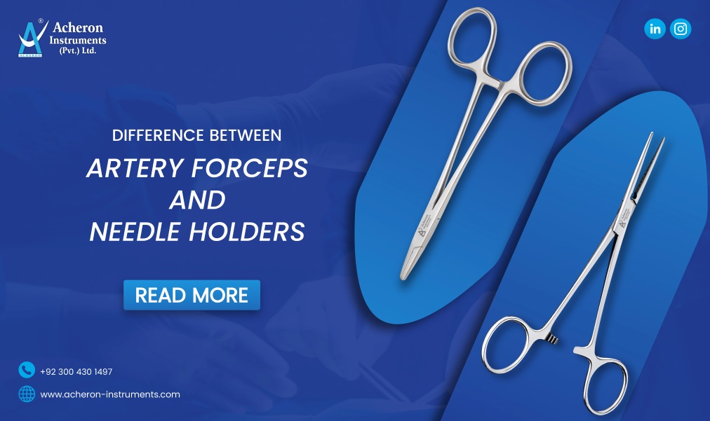 difference between artery forceps and needle holder